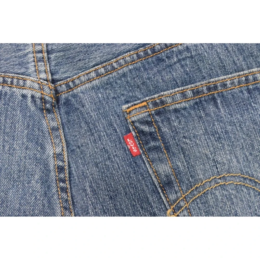 Levis 501 Original Jeans Mens 38x33 Blue Straight Button Fly Rugged Excellent